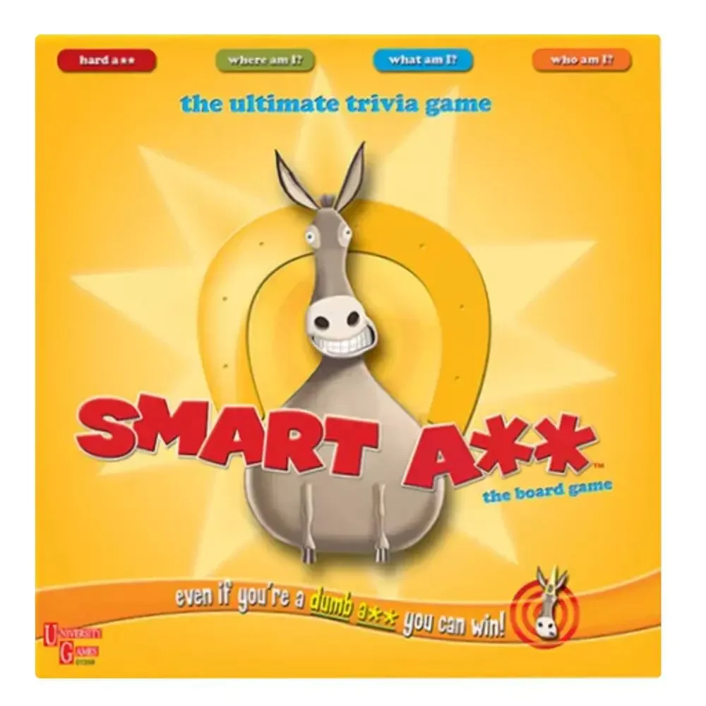 Smart Ass Board Game Brand New‎ Sealed University Games 2016 Party Trivia